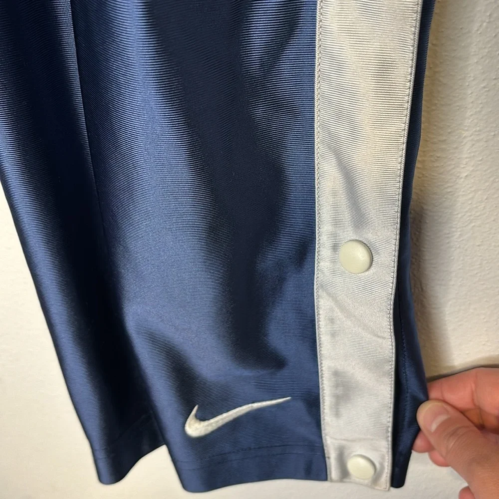 Vintage 90s Nike Large Snap Side Tear Away Basketball Pants Athletic Workout Gym